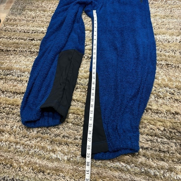 NWT Free People Movement Cuddle Up Fleece Pants Pull On Fuzzy Sweatpants blue - Picture 12 of 12